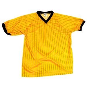 Lot of 9 VKM Venus Yellow with Black Stripes Jersey in Adult XL Brand New